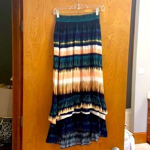 Anthropologie by Danielle Rainn Highlow midi skirt
